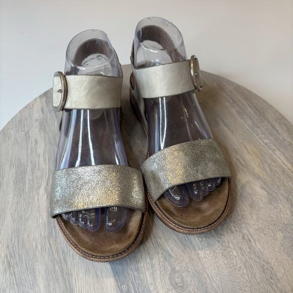 Sofft Women's Bali Gold Metallic Open Toe Slingback Leather Sandals US Sz 6.5 M - Picture 6 of 13